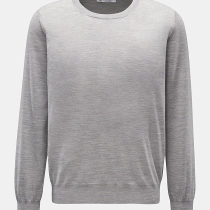 Brunello Cucinelli - Herren - Rundhalspullover grau meliert Brunello Cucinelli - Herren - Rundhalspullover grau meliert