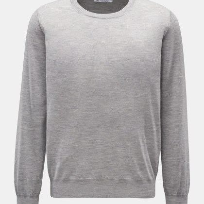 Brunello Cucinelli - Herren - Rundhalspullover grau meliert Brunello Cucinelli - Herren - Rundhalspullover grau meliert