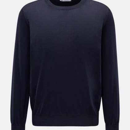 Brunello Cucinelli - Herren - Rundhalspullover navy Brunello Cucinelli - Herren - Rundhalspullover navy