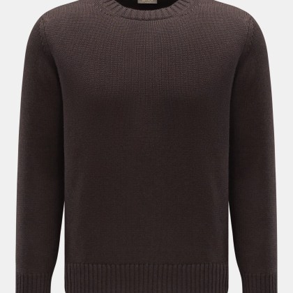 Cruciani - Herren - Rundhalspullover dunkelbraun Cruciani - Herren - Rundhalspullover dunkelbraun
