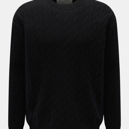 Lisa Yang - Herren - Cashmere Rundhalspullover %27Oskar%27 schwarz Lisa Yang - Herren - Cashmere Rundhalspullover %27Oskar%27 schwarz