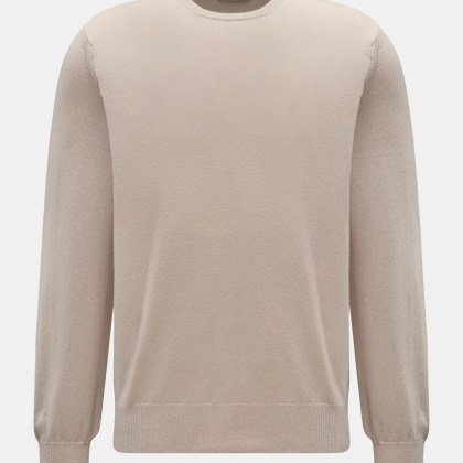 Piacenza 1733 - Herren - Cashmere Rundhalspullover sand Piacenza 1733 - Herren - Cashmere Rundhalspullover sand