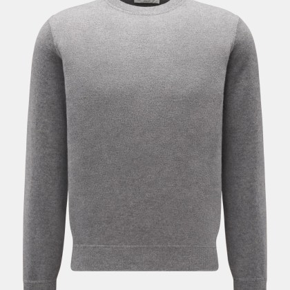 Filippo de Laurentiis - Herren - Merino Rundhalspullover grau meliert Filippo de Laurentiis - Herren - Merino Rundhalspullover grau meliert