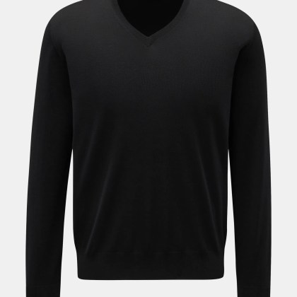 Filippo de Laurentiis - Herren - V-Neck Pullover schwarz Filippo de Laurentiis - Herren - V-Neck Pullover schwarz