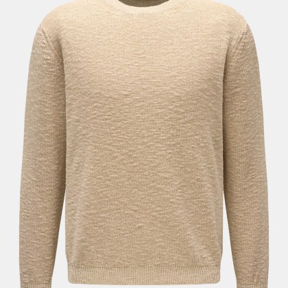 Maurizio Baldassari - Herren - Rundhalspullover beige/creme meliert Maurizio Baldassari - Herren - Rundhalspullover beige/creme meliert