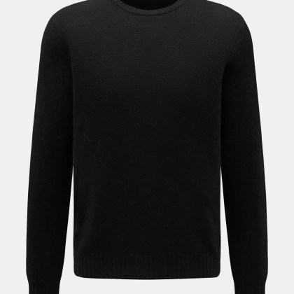 04651/ A trip in a bag - Herren - Cashmere Rundhalspullover schwarz 04651/ A trip in a bag - Herren - Cashmere Rundhalspullover schwarz