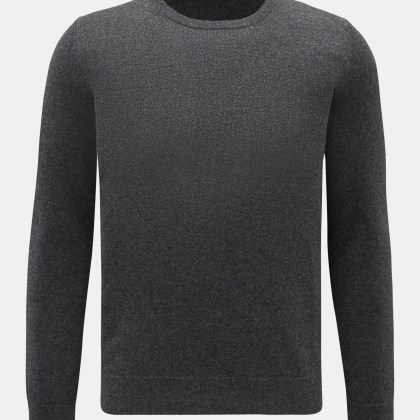 von Braun - Herren - Cashmere Rundhalspullover dunkelgrau meliert von Braun - Herren - Cashmere Rundhalspullover dunkelgrau meliert