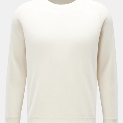 von Braun - Herren - Cashmere Rundhalspullover creme von Braun - Herren - Cashmere Rundhalspullover creme