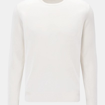 von Braun - Herren - Merino Feinstrick-Rundhalspullover creme von Braun - Herren - Merino Feinstrick-Rundhalspullover creme