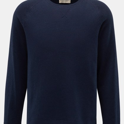 Officine Générale - Herren - Cashmere Rundhalspullover %27Nate%27 navy Officine Générale - Herren - Cashmere Rundhalspullover %27Nate%27 navy