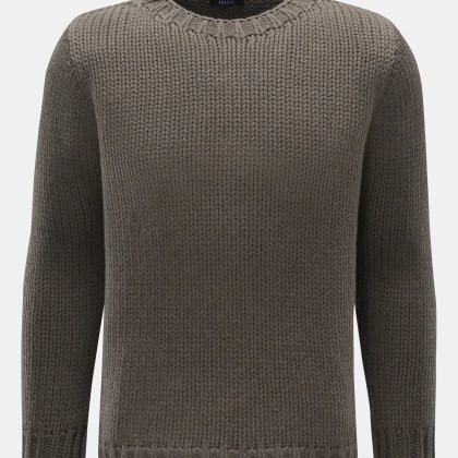 04651/ A trip in a bag - Herren - Rundhalspullover %27Blended Crew%27 graugrün 04651/ A trip in a bag - Herren - Rundhalspullover %27Blended Crew%27 graugrün