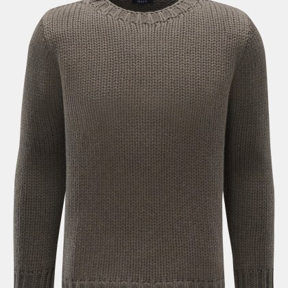 04651/ A trip in a bag - Herren - Rundhalspullover %27Blended Crew%27 graugrün 04651/ A trip in a bag - Herren - Rundhalspullover %27Blended Crew%27 graugrün