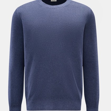 BRAUN Hamburg - Herren - Rundhalspullover dunkelblau meliert BRAUN Hamburg - Herren - Rundhalspullover dunkelblau meliert