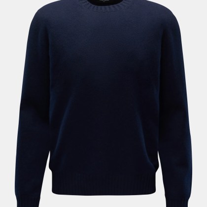 Gran Sasso - Herren - Cashmere Rundhalspullover navy Gran Sasso - Herren - Cashmere Rundhalspullover navy