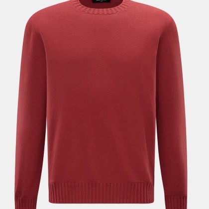 Gran Sasso - Herren - Cashmere Rundhalspullover rotbraun Gran Sasso - Herren - Cashmere Rundhalspullover rotbraun