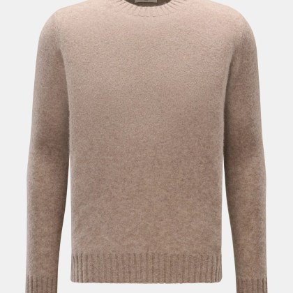 Piacenza 1733 - Herren - Rundhalspullover beige Piacenza 1733 - Herren - Rundhalspullover beige