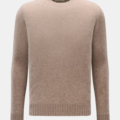 Piacenza 1733 - Herren - Rundhalspullover beige Piacenza 1733 - Herren - Rundhalspullover beige