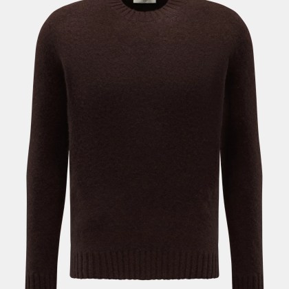 Piacenza 1733 - Herren - Rundhalspullover dunkelbraun Piacenza 1733 - Herren - Rundhalspullover dunkelbraun
