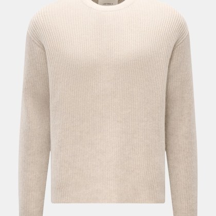 Lisa Yang - Herren - Cashmere Rundhalspullover %27William%27 sand Lisa Yang - Herren - Cashmere Rundhalspullover %27William%27 sand