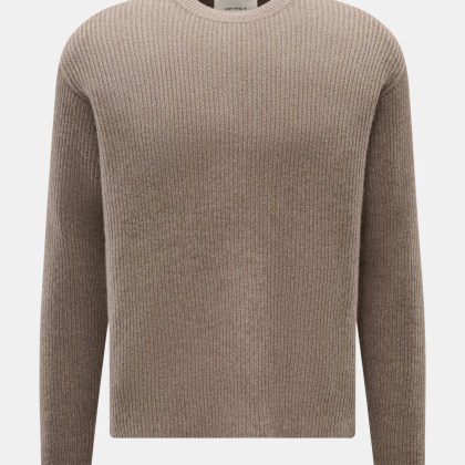 Lisa Yang - Herren - Cashmere Rundhalspullover %27William%27 taupe Lisa Yang - Herren - Cashmere Rundhalspullover %27William%27 taupe