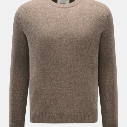 Lisa Yang - Herren - Rundhalspullover %27Baxter%27 graubraun Lisa Yang - Herren - Rundhalspullover %27Baxter%27 graubraun