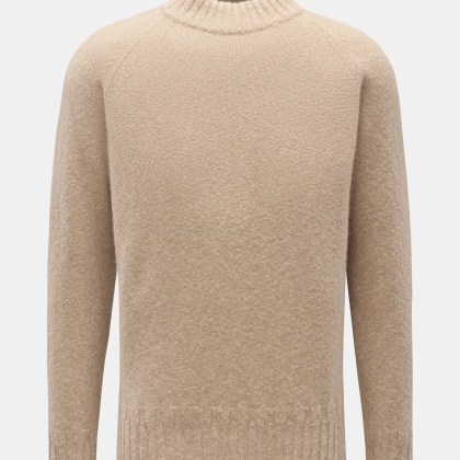 Fioroni - Herren - Cashmere Rundhalspullover beige meliert Fioroni - Herren - Cashmere Rundhalspullover beige meliert