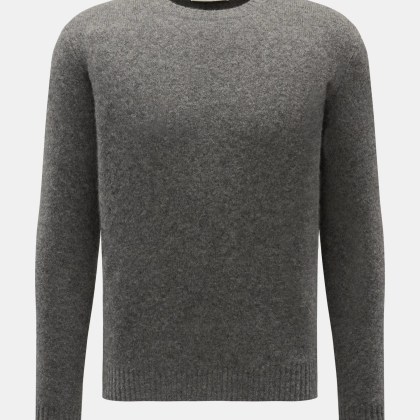 Filippo de Laurentiis - Herren - Rundhalspullover dunkelgrau meliert Filippo de Laurentiis - Herren - Rundhalspullover dunkelgrau meliert