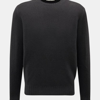 Filippo de Laurentiis - Herren - Merino Rundhalspullover anthrazit meliert Filippo de Laurentiis - Herren - Merino Rundhalspullover anthrazit meliert