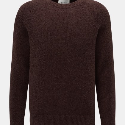 Closed - Herren - Rundhalspullover dunkelbraun Closed - Herren - Rundhalspullover dunkelbraun