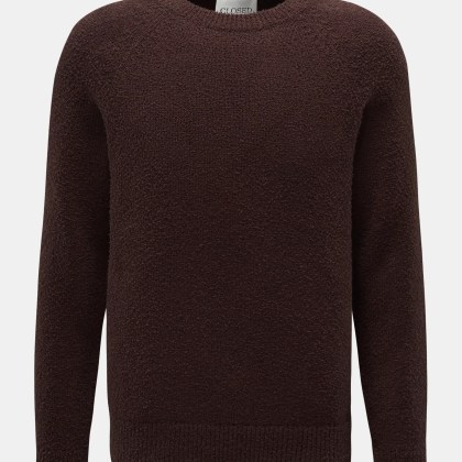 Closed - Herren - Rundhalspullover dunkelbraun Closed - Herren - Rundhalspullover dunkelbraun