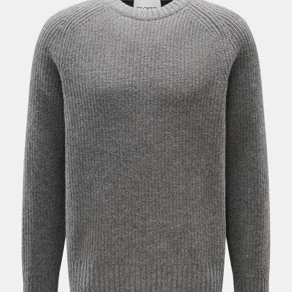Closed - Herren - Rundhalspullover grau Closed - Herren - Rundhalspullover grau