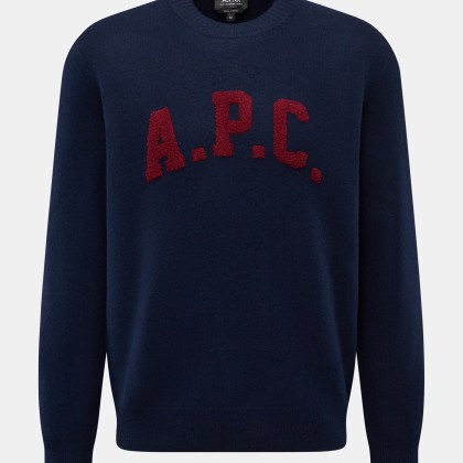 A.P.C. - Herren - Rundhalspullover %27Jay%27 navy A.P.C. - Herren - Rundhalspullover %27Jay%27 navy