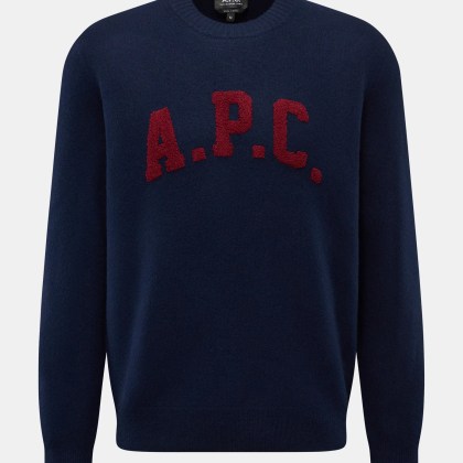 A.P.C. - Herren - Rundhalspullover %27Jay%27 navy A.P.C. - Herren - Rundhalspullover %27Jay%27 navy
