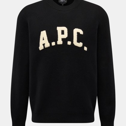 A.P.C. - Herren - Rundhalspullover %27Jay%27 schwarz A.P.C. - Herren - Rundhalspullover %27Jay%27 schwarz