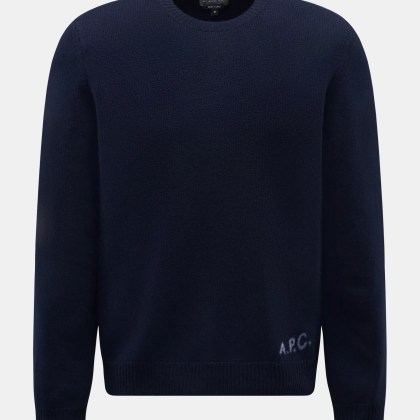 A.P.C. - Herren - Rundhalspullover %27Edward%27 navy A.P.C. - Herren - Rundhalspullover %27Edward%27 navy