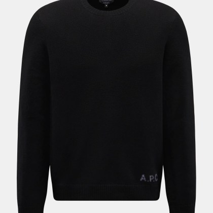 A.P.C. - Herren - Rundhalspullover %27Edward%27 schwarz A.P.C. - Herren - Rundhalspullover %27Edward%27 schwarz