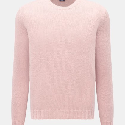 Fedeli - Herren - Cashmere Rundhalspullover %27Argentina%27 rosé Fedeli - Herren - Cashmere Rundhalspullover %27Argentina%27 rosé
