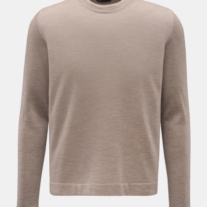 Colombo - Herren - Rundhalspullover taupe meliert Colombo - Herren - Rundhalspullover taupe meliert
