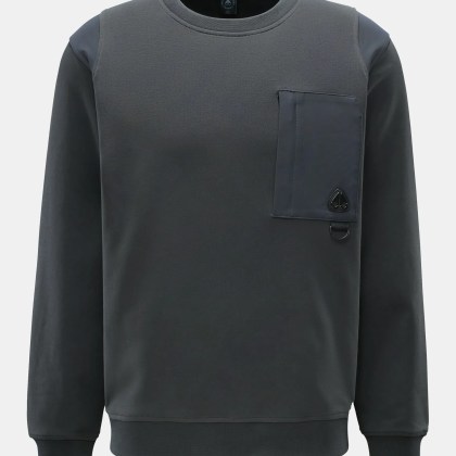 Moose Knuckles - Herren - Rundhals-Sweatshirt %27Dalon Crew%27 dunkelgrau Moose Knuckles - Herren - Rundhals-Sweatshirt %27Dalon Crew%27 dunkelgrau