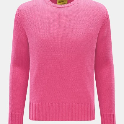 B.F. Knitwear - Herren - Merino Rundhalspullover magenta B.F. Knitwear - Herren - Merino Rundhalspullover magenta