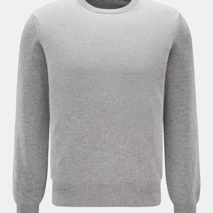 Cruciani - Herren - Cashmere Rundhalspullover grau meliert Cruciani - Herren - Cashmere Rundhalspullover grau meliert