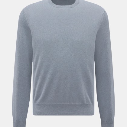 Cruciani - Herren - Cashmere Rundhalspullover rauchblau Cruciani - Herren - Cashmere Rundhalspullover rauchblau