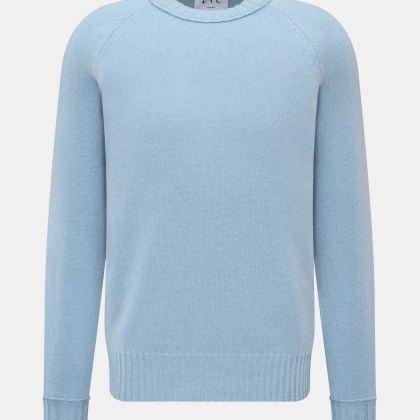 FTC - Herren - Cashmere Rundhalspullover hellblau FTC - Herren - Cashmere Rundhalspullover hellblau