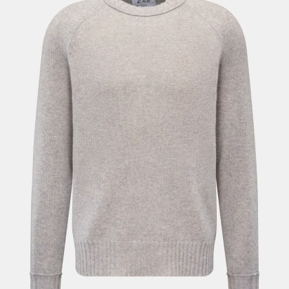 FTC - Herren - Cashmere Rundhalspullover grau meliert FTC - Herren - Cashmere Rundhalspullover grau meliert