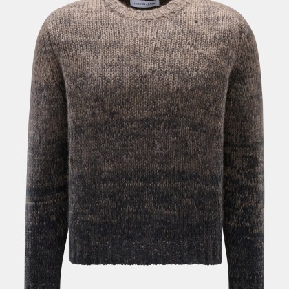 Iris von Arnim - Herren - Rundhalspullover %27Bryan%27 graubraun/dunkelbraun meliert Iris von Arnim - Herren - Rundhalspullover %27Bryan%27 graubraun/dunkelbraun meliert