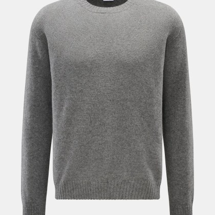 04651/ A trip in a bag - Herren - Cashmere Rundhalspullover %27Extreme Cashmere Crew%27 grau meliert 04651/ A trip in a bag - Herren - Cashmere Rundhalspullover %27Extreme Cashmere Crew%27 grau meliert