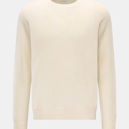 04651/ A trip in a bag - Herren - Cashmere Rundhalspullover %27Extreme Cashmere Crew%27 creme 04651/ A trip in a bag - Herren - Cashmere Rundhalspullover %27Extreme Cashmere Crew%27 creme