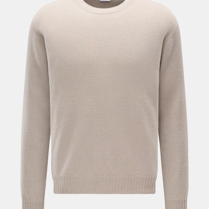 04651/ A trip in a bag - Herren - Cashmere Rundhalspullover %27Extreme Cashmere Crew%27 taupe 04651/ A trip in a bag - Herren - Cashmere Rundhalspullover %27Extreme Cashmere Crew%27 taupe