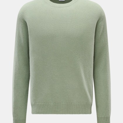 04651/ A trip in a bag - Herren - Cashmere Rundhalspullover %27Extreme Cashmere Crew%27 graugrün 04651/ A trip in a bag - Herren - Cashmere Rundhalspullover %27Extreme Cashmere Crew%27 graugrün