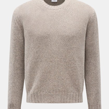 04651/ A trip in a bag - Herren - Rundhalspullover %27Micromouline Crew%27 grau meliert 04651/ A trip in a bag - Herren - Rundhalspullover %27Micromouline Crew%27 grau meliert